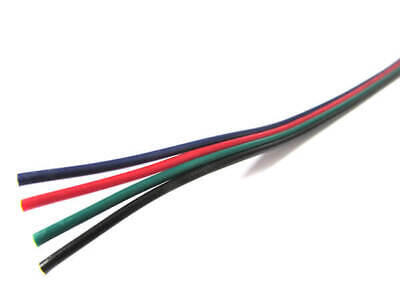 Cavo Filo Elettrico Quadri Polare 4 X 0,25 mmq Per Striscia Led RGB 1 Metro <p