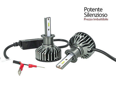 Kit Full Led Cob H3 26W Reale 12V Con Ventola Raffrenddamento Silenziosa
