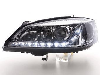 Coppia Fari Fanali Anteriori Tuning Dayline Luci Diurne G 98-03 croma