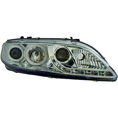 Coppia fari fanali anteriori TUNING 6 02-08 cromati non marchiati E H1+H