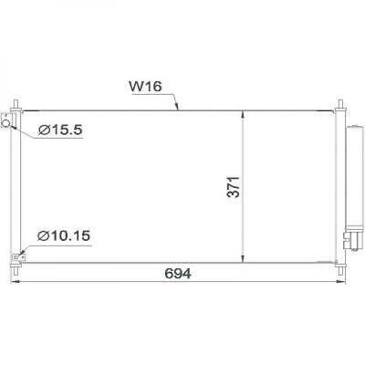 Condensatore clima CIVIC VIII 01/2012