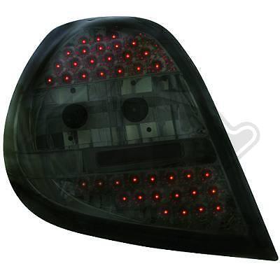 Coppia fari fanali posteriori TUNING CLIO 05-09 berlina 3/5 porte LED nero