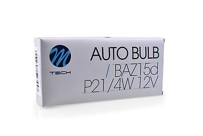 LOTTO DI 10 PEZZI Lampada M-TECH BAZ15d 12V 21/4W CLEAR
