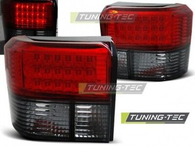 Coppia Set Fari Fanali Posteriori Tuning LED Bus T4 1991-2004 ROSSO/FUME