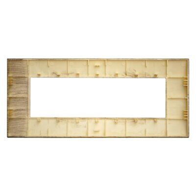 ETTROIT Placca Plastica Serie Venus 7P Colore Legno Chiaro Compatibile Con