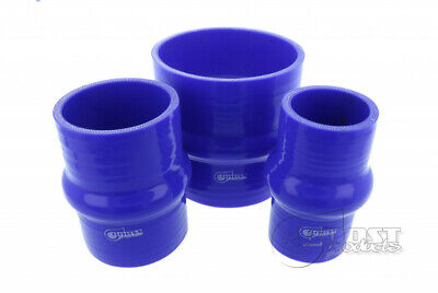 Connettore in silicone con gobba singola. 45 mm. blu