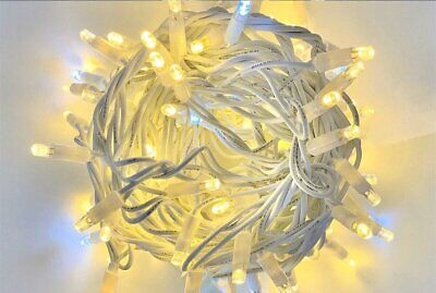 Catena Luminosa di Luci Led IP65 30 Metri Con 300 Filo Bianco Luce Caldo Giallo