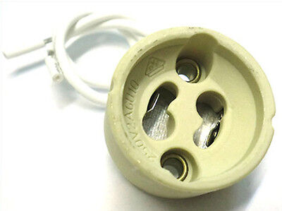 4 Portalampada GU10 220V Adattatore In Ceramica Per Lampada Led