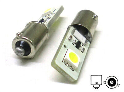 Lampada Led Canbus BAX9S H6W 2 Smd No Errore Piedi Storti 12V Luci Posizione
