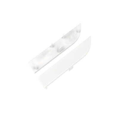 Kit Terminali Tapi di Chiusura In Plastica Bianco Per Profilato Alluminio