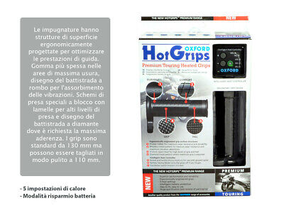Manopole Riscaldate Universale Ox Premium Touring Per Manubri Diametro 22mm Mot