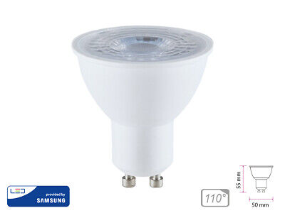 Lampada Led GU10 8W 220V 110 Gradi Freddo 6400K Chip Samsung Garanzia 5 Anni