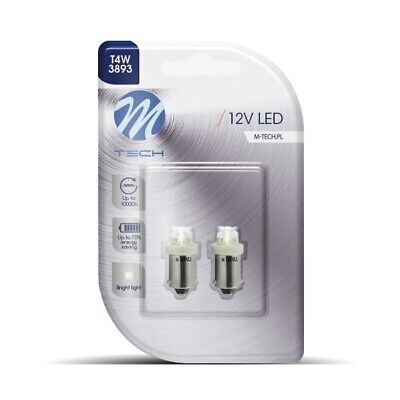 Blister 2x LED L013 BA9s 4LED 3mm bianco