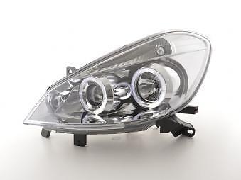 Coppia Fari Fanali Anteriori Tuning Clio R 05- cromato