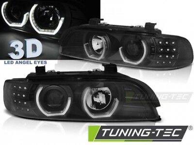 Coppia Fari Fanali Anteriori Tuning  E39 09.1995-06.2003 DAYLIGHT Nero H7/H1