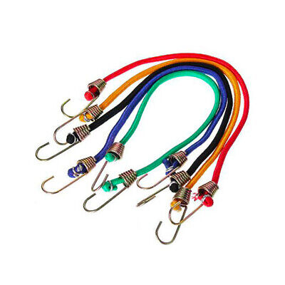 8pcs Corde Elastiche con Ganci D4mm x 30cm Colorate <ul><li>Sei alla ricerca