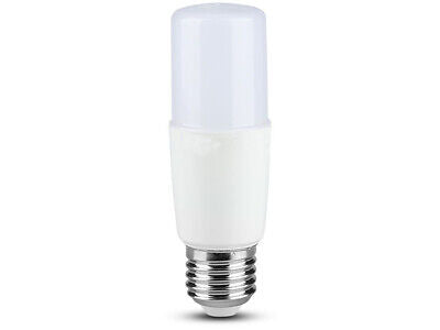 Lampada Led E27 T37 8W 220V Freddo 6400K Forma Cilindro Chip Samsung Garanzia 5
