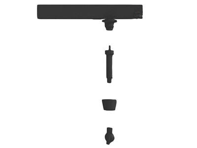Faro Led Da Binario Trifase 20W 1600LM Carcassa Nera 3000K CRI 90 UGR 11