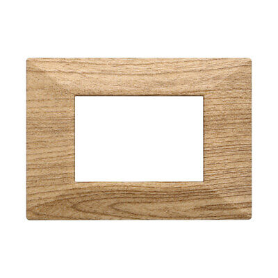 ETTROIT Placca Piramide Serie Moon 3P Colore Legno Scuro Compatibile Con