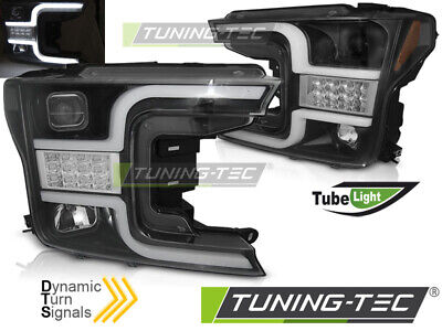 HEADLIGHTS TUBE LIGHT BLACK fits F150 MK13 17-20