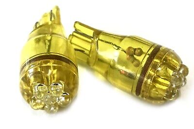 Coppia 2 Lampade Led T10 Con 6 F3 Colore Giallo Yellow 12V 0,2W <p> Attacco:T10
