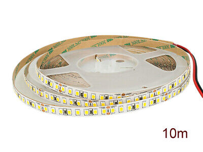 24V Bobina Led Da 10 Metri IP20 3000K 12W/M 1600 smd 2835 2000 LM/M Passo 8mm