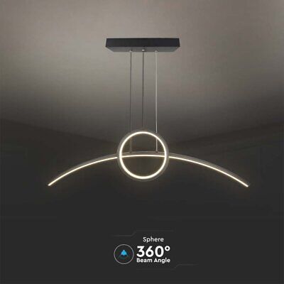 Lampadario LED a Sospensione 30W 3200lm dal Design Moderno Anello e Barra