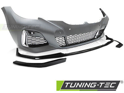 FRONT BUMPER 340 PERFORMANCE STYLE PDC GLOSSY BLACK fits BMW G20/G21 19-22