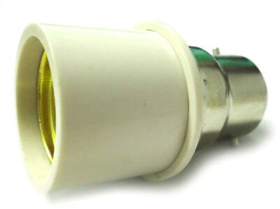 2 PZ Convertitore Adattatore Portalampada Per Lampada Led Attacco Da B22 A E27