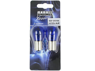 COPPIA Lampada Lampadina Luce S25 (BA15s) P21W Colore Bianco ALOGENA