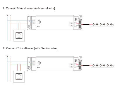 Led Driver CC Dimmerabile 10W TE-10A Con Triac Corrente Costante Modulare