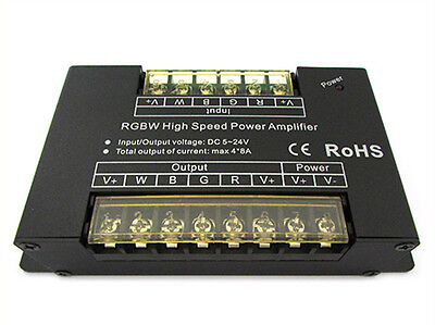 Amplificatore Segnale PWM Alta Velocita 4 Canali Per Striscia Led RGBW RGB+W RGB