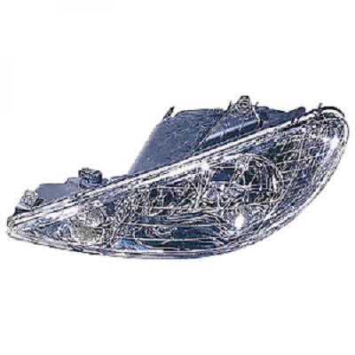 Faro fanale anteriore Destro 206 98-05 VALEO H7+H7 per reg elettrica