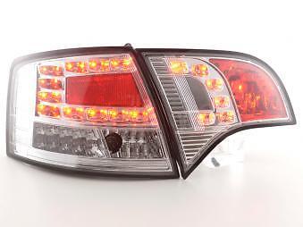 Coppia Fari Fanali Posteriori Tuning LED A4 Avant (8E) 04-08 cromato