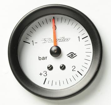 Calibrador de Presión Herramienta Road Italia VDO Style Turbo -1 + 3 BAR 52mm