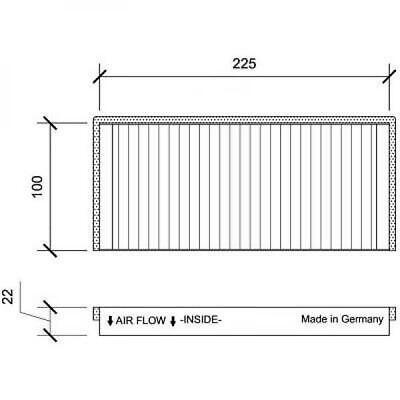Filtro abitacolo antipolline MPV/RX8