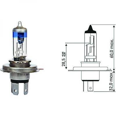 COMPATIBILE CON AUDI H4 12V 60/55W P43t LAMPADINA alogena