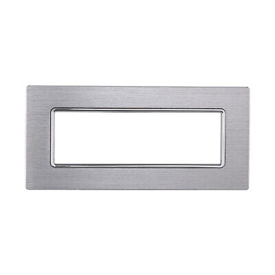 ETTROIT Placca In Alluminio Serie Solar 6P Colore Silver Lucido Compatibile Con