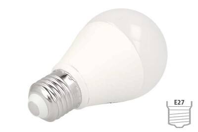 Lampada Led E27 A58 9W=60W Neutro 4000K Bulbo Sfera Chip Samsung Garanzia 5