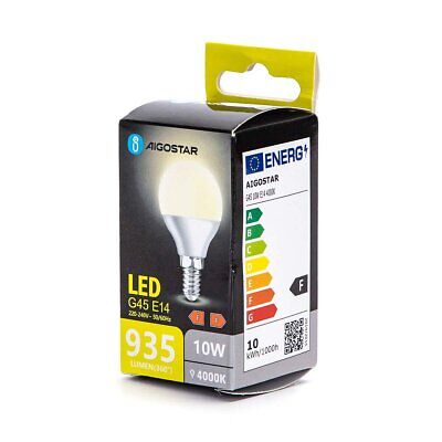 Lampada Led E14 G45 10W 935LM 4000K 45X85mm <ul><li><strong>Lampada