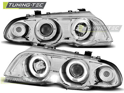 HEADLIGHTS ANGEL EYES CHROME fits E46 05.98-08.01 S/T