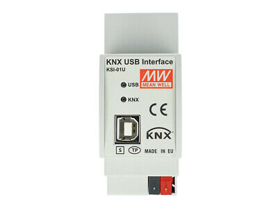 MeanWell KSI-01U Interfaccia USB Per Diagnosi Bus KNX Konnex A Guida DIN Binari