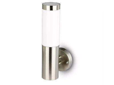 Applique Lampada da Parete Attacco E27 Acciaio Inossidabile Stile Candela IP44