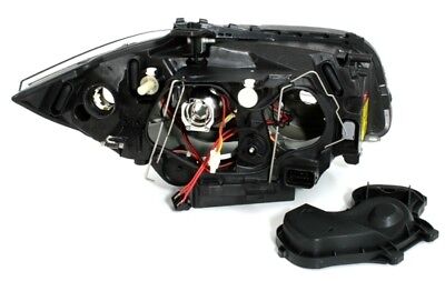 Coppia Fari Fanali Anteriori TUNING E81/82/87/88 2004-2011 GRIGIO Angel Eyes H7