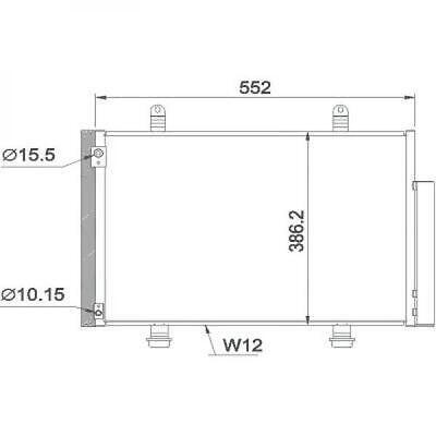 Condensatore clima SWIFT 10/2010 1.2/13/1.6