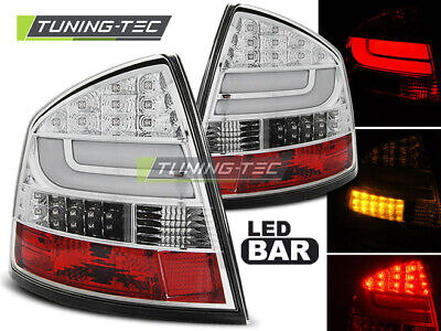 FANALI POSTERIORI A LED A BARRA CROMATI per OCTAVIA II BERLINA 04-12