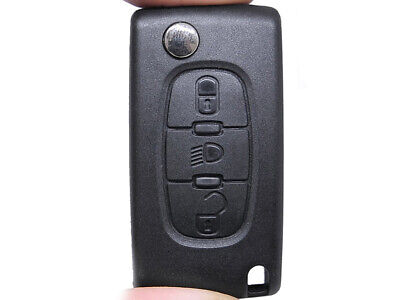Guscio Chiave Telecomando 3 Tasti Luce Con Lama HU83 Batteria In Custodia Senza