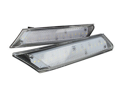 Kit Freccia Laterale a Led Side Marker Lente Trasparente Luce Arancione Per Por