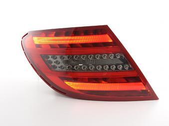 Coppia Fari Fanali Posteriori Tuning LED LTI classe C W204 06-11 rosso/