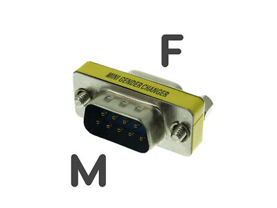 Convertitore Adattatore Video DB 9P Da Femmina a Maschio <ul><li>L'accoppiatore